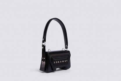 The Black In Silver Warefare Shoulder Bag