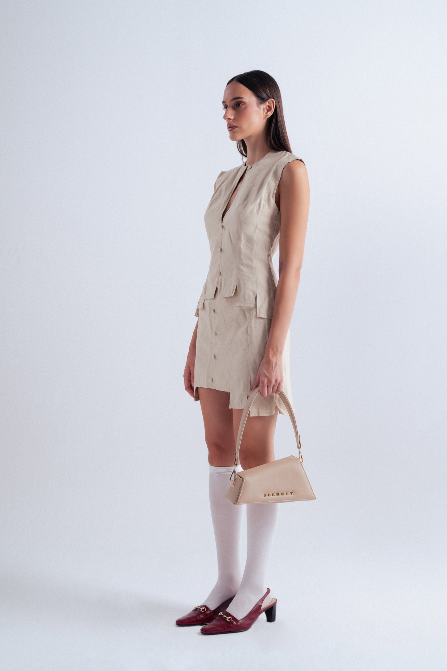 The Ubaste Shoulder Bag In Beige